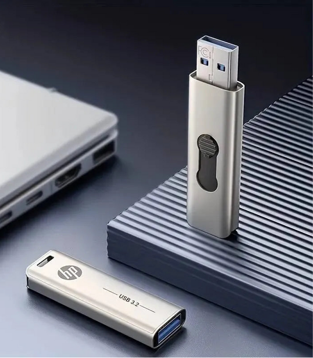 HP High Speed USB Flash Drive 128gb 256gb 32gb 64gb Metal Pen Drive Car Music