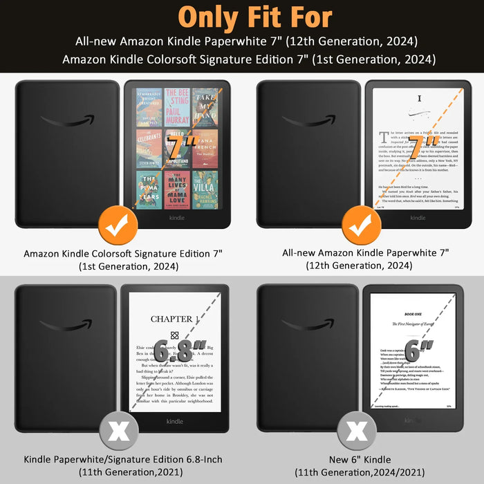 For All-New Amazon Kindle Paperwhite 7 Inch 12Th Generation 2024 And Kindle Coloursoft Signature Edition Screen Protector