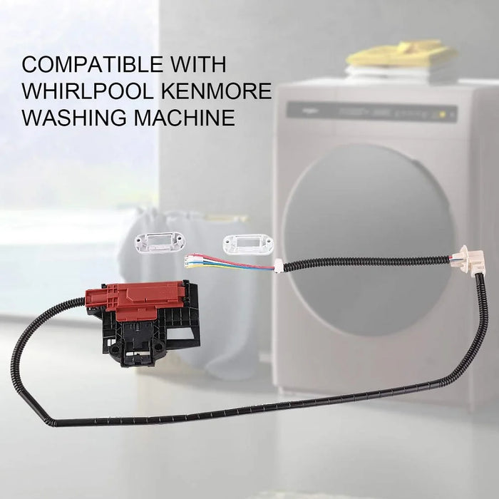 W10404050 Lid Lock Latch Switch 4 Wire Switch Compatible With Whirlpool Washing Machine W10238287 Ap5263307 Ps3497627