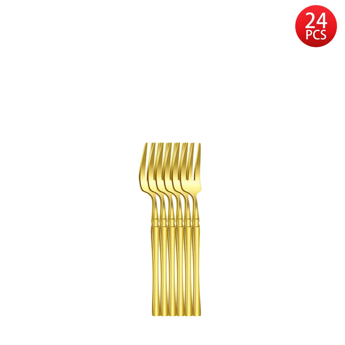 5 / 6 / 20 / 30 Piece Gold Stainless Steel Cutlery Set Knife Fork Spoon