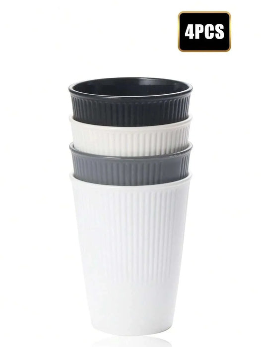 4 / 11 Piece Reusable Plastic Cups Multi Colour Perfect For Camping & Picnics Dishwasher Safe