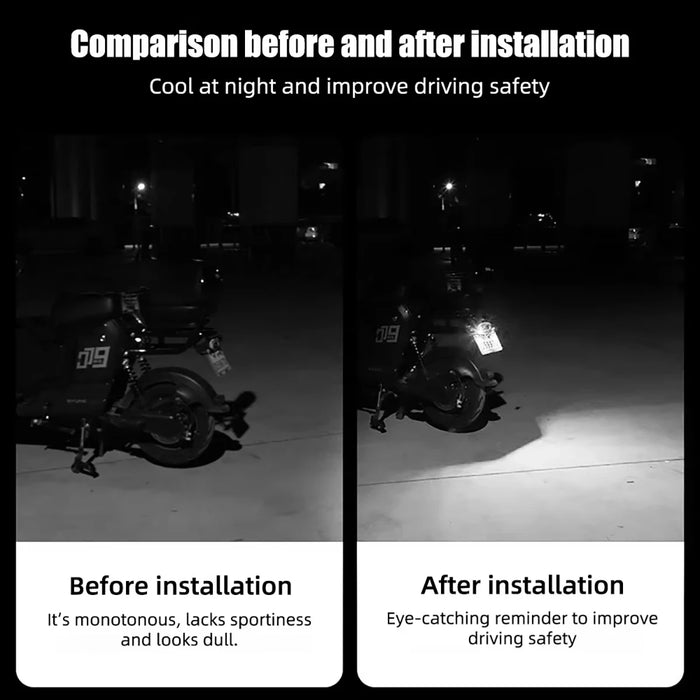 Universal Motorcycle Devil'S Eye Led Signal Light Dynamic Tail Lamp