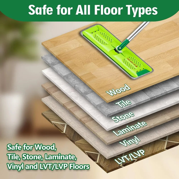 4 Pack Microfiber Mop Pads Compatible With Libman Rinse 'N Wring Mop And Bucket System 13" X 5" Replacement Mop Heads