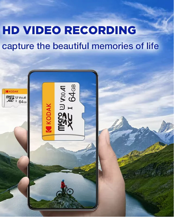 Kodak High Speed 64gb Micro Sd Card Class 10 Memory For Smartphone Tablet Camera