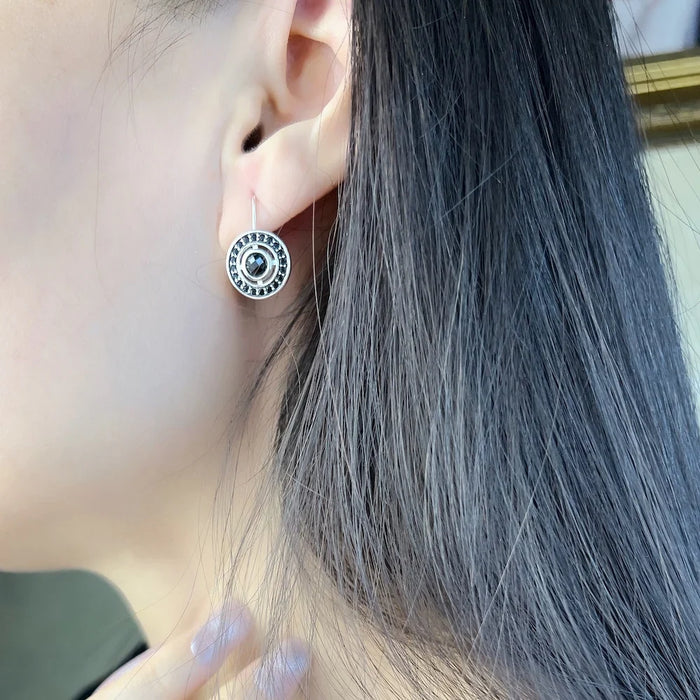 925 Sterling Silver Drop Earrings European Style For Women