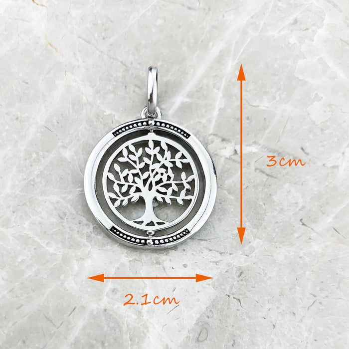 925 Sterling Silver Romantic Tree Of Life Pendant Love Jewelry For Women
