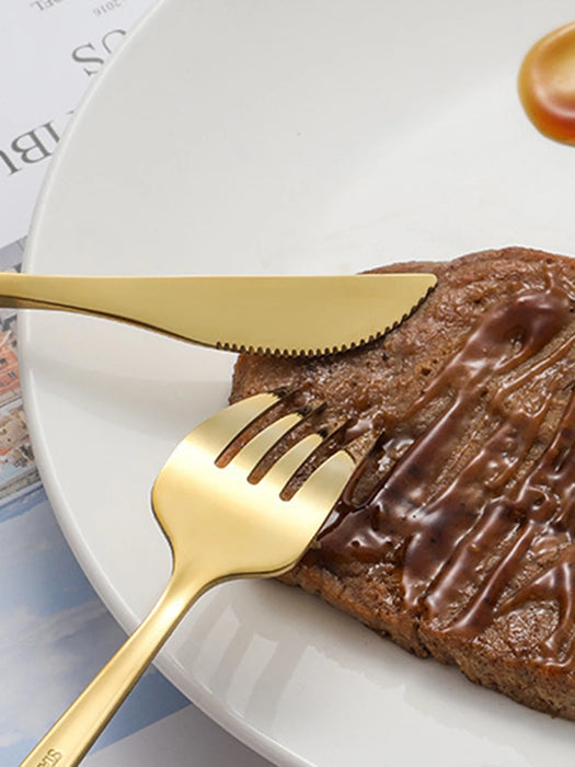 24 Piece High Grade Stainless Steel Tableware Set In Gift Box