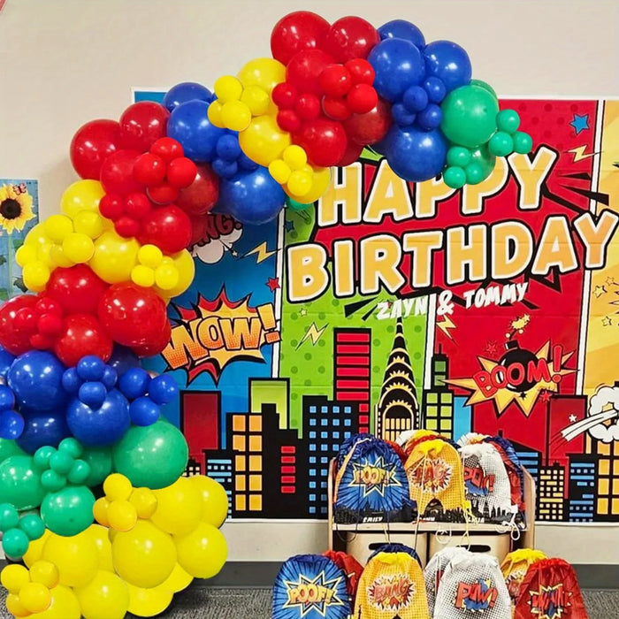 133 Pcs Rainbow Theme Balloon Set Suitable For Birthday Outdoor Park Picnic Anniversary Celebration Graduation Summer Party