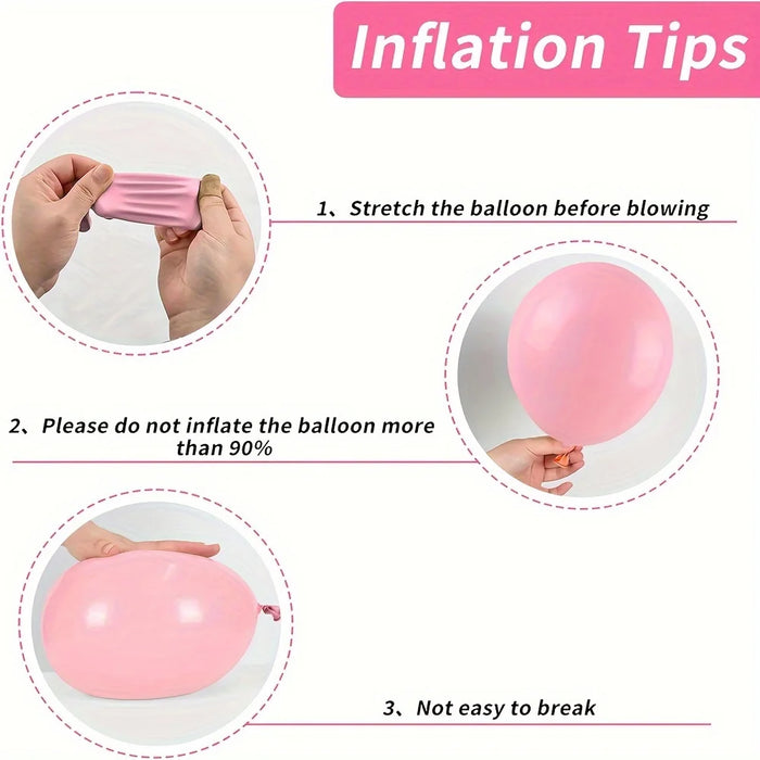 1Pc / 18Pcs Maca Pink Yellow Balloon Garland Set Suitable For Back To School Decoration Birthday Party Balloon Decoration Supplies