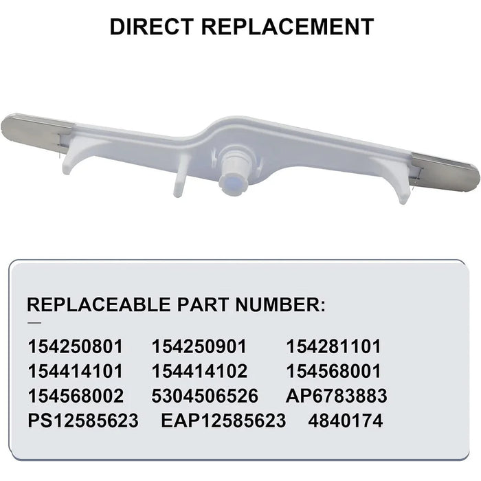 154568001 Dishwasher Lower Spray Arm Compatible With Frigidaire Kenmore 1196170 1542508 154250801 154250901 154568002 5304517203