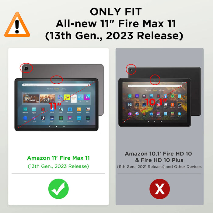 For Amazon Kindle Fire Max 13Th Generation 2023 Release 11 Inch Slim Folding Stand Case