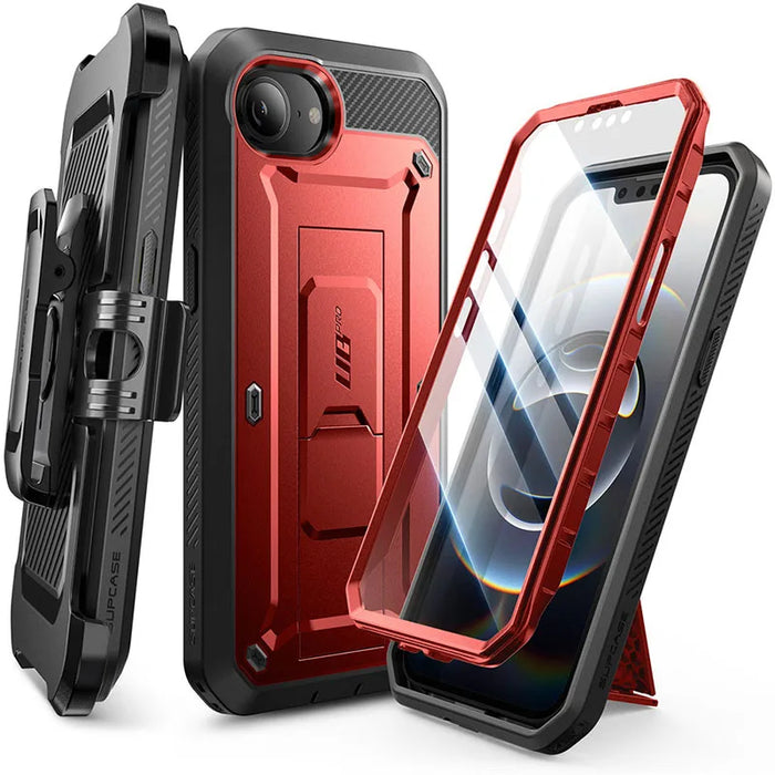 For Iphone 16E 6.1 Inch 2025 Ub Pro Military-Grade Protection Full Body Phone Case With Built-In Screen Protector