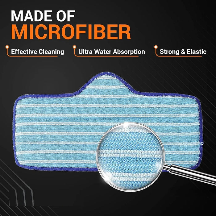 10 Pack Microfiber Steam Mop Pad For Dupray Neat Steam Cleaner Reusable & Washable Replacement Part