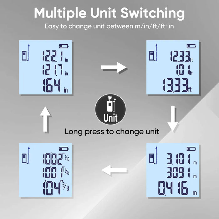 70M Rechargeable Laser Distance Meter