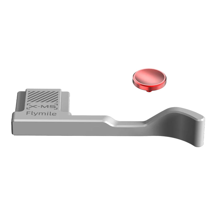 Metal Thumbs Up Hand Grip Hot Shoe Cover For Fujifilm X-M5 With Shutter Release Button Built-In Silicone Pads Camera Accessories