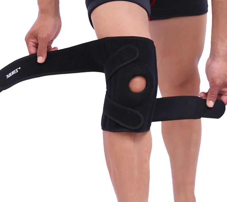 Adjustable Knee Support Brace Sports Knee Protector With Patella Hole