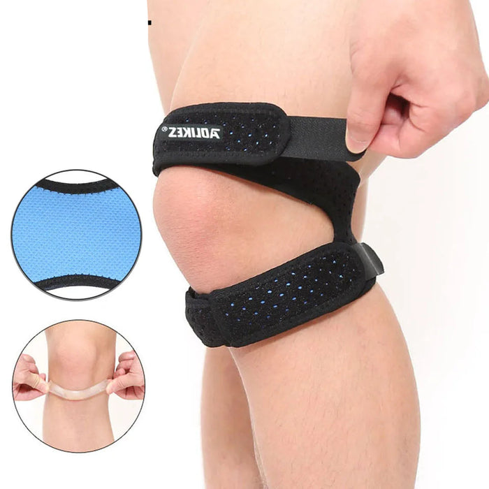 Knee Strap For Pain Relief Dual Patella Brace For Running Tennis Arthritis Tendonitis