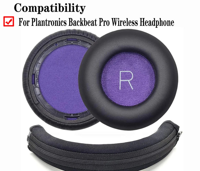 Pair of Replacement Ear Pads For Plantronics Backbeat Pro Headphones Noise Cancelling Cushions