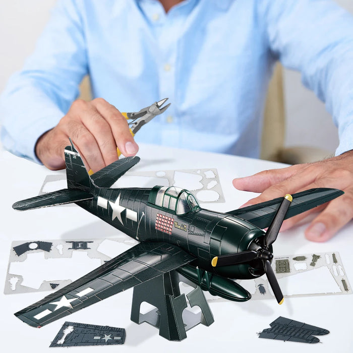 Diy 3D Metal Puzzle Kit For Teens Grumman F6F Hellcat