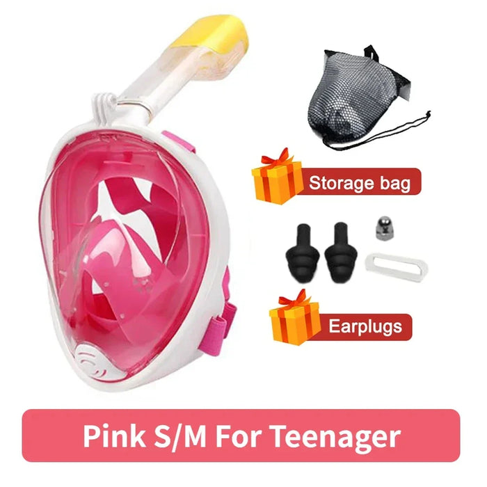 Full Face Snorkel Mask For Kids & Adults