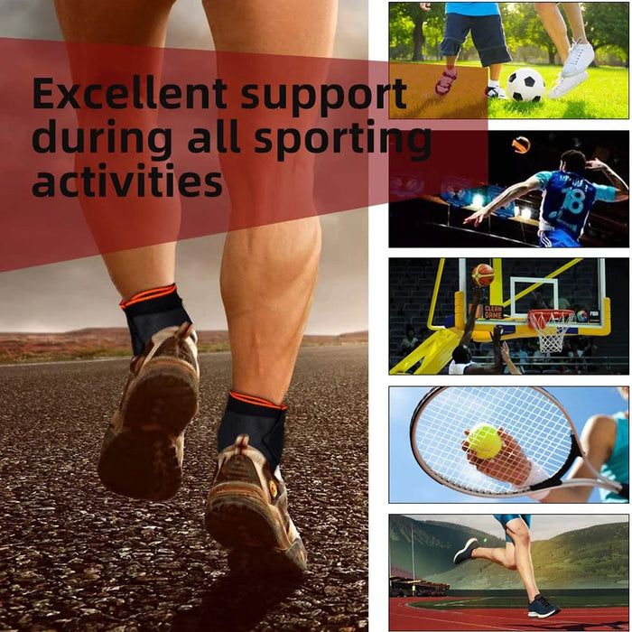 Adjustable Ankle Brace For Men & Women Compression Sleeve For Comfortable Support