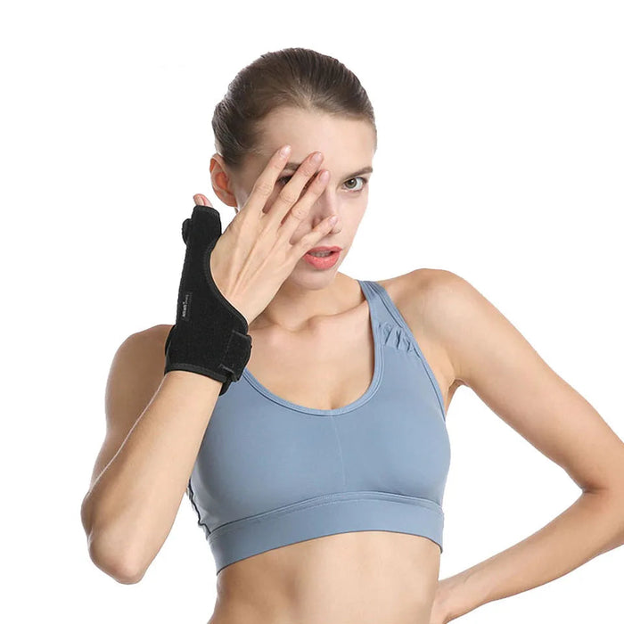 Sport Wrist Thumbs Guard With Plate Support Injury Recovery Wrap