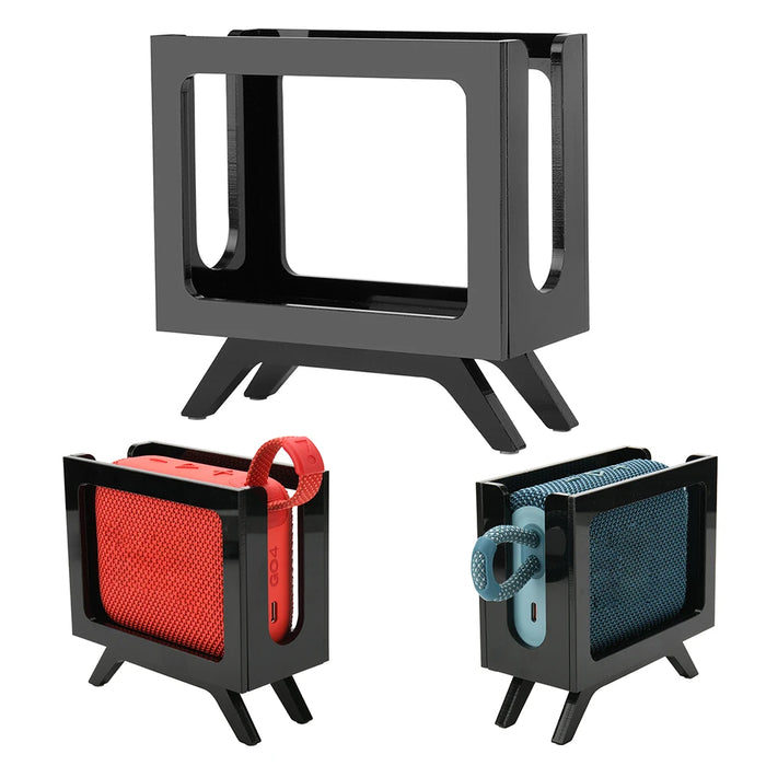 Speaker Storage Stand For Jbl Go 4 & Go 3 Speaker Retro Desktop Bracket Anti-Slip Tabletop Holder Bookshelf Speaker Stands