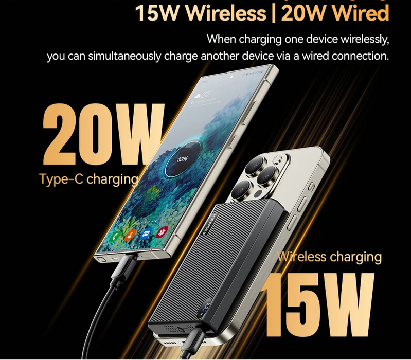 Mini Magnetic Power Bank 10000Mah 20W Wireless Fast Charging External Battery For Magsafe For Iphone16 15 14 13 Pro Max