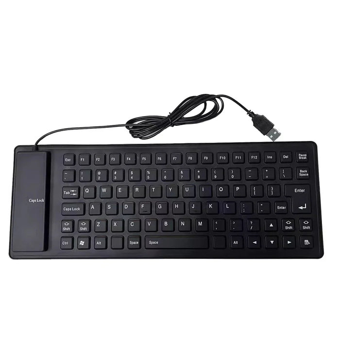 Flexible Waterproof Gaming Keyboard 85 Keys Usb Wired Foldable For Macbook