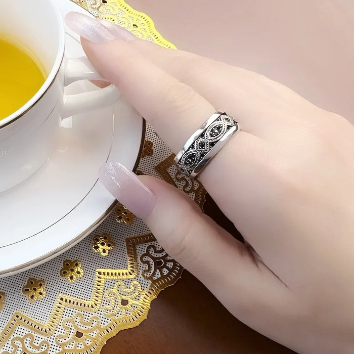 925 Sterling Silver Love Knot Wave Ring Gold Colour Fine Jewelry For Women & Men