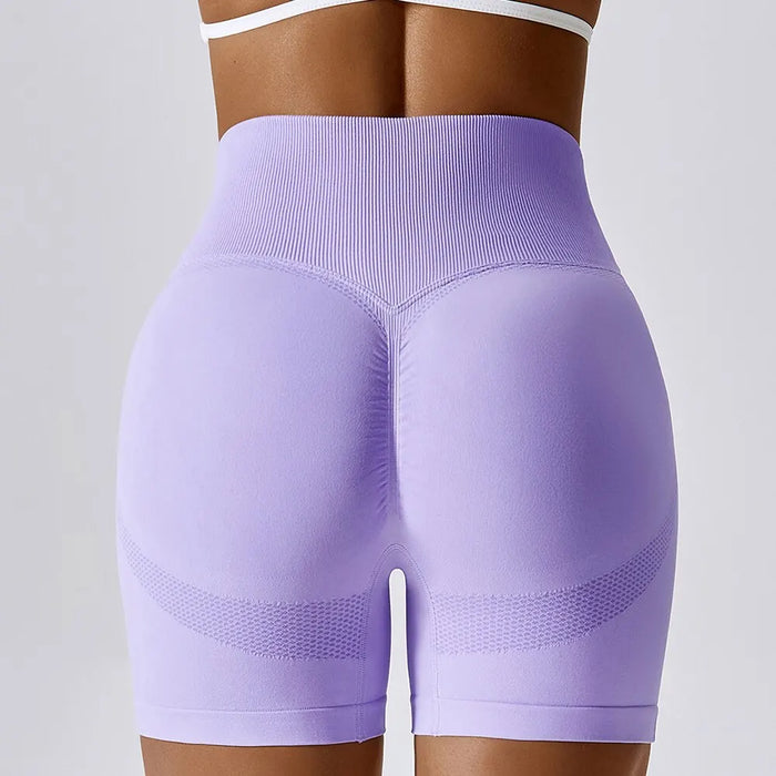 High Waist Seamless Gym Shorts