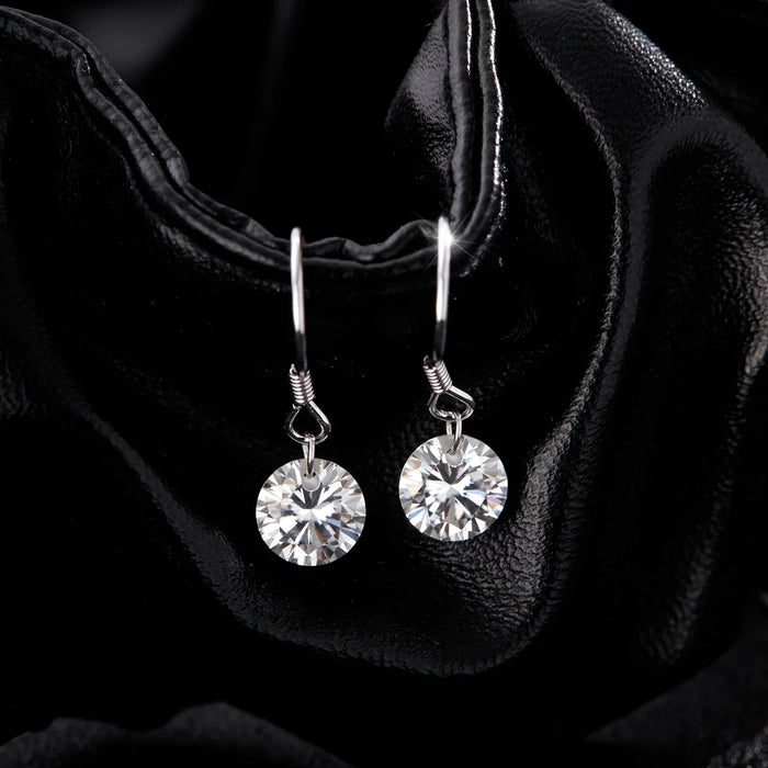 925 Sterling Silver Dazzling 1Ct D Colour Moissanite Earrings