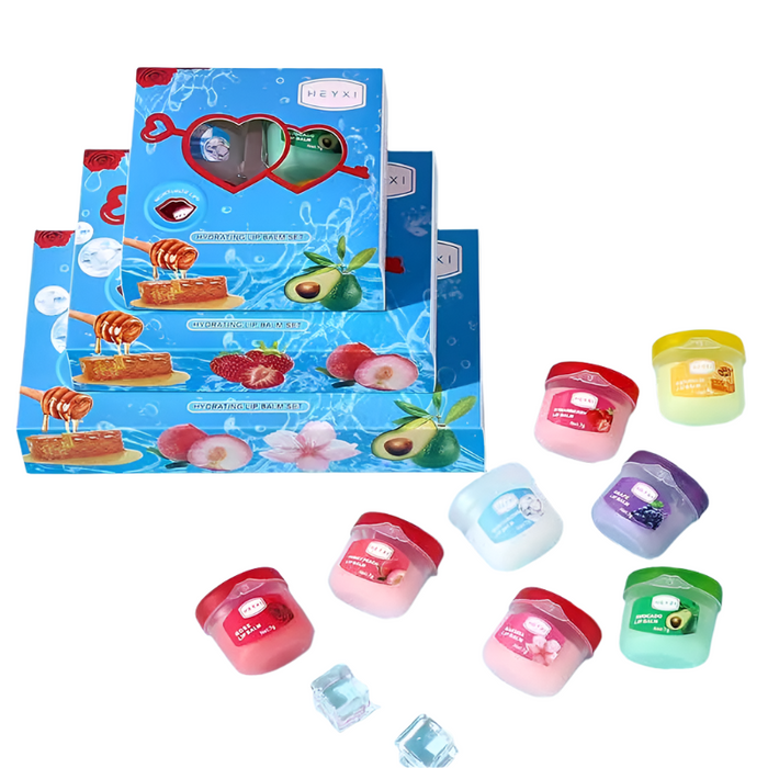 4 / 6 / 8 Piece Fruits Lip Balm Set Moisturizing Anti Cracking Skin Care