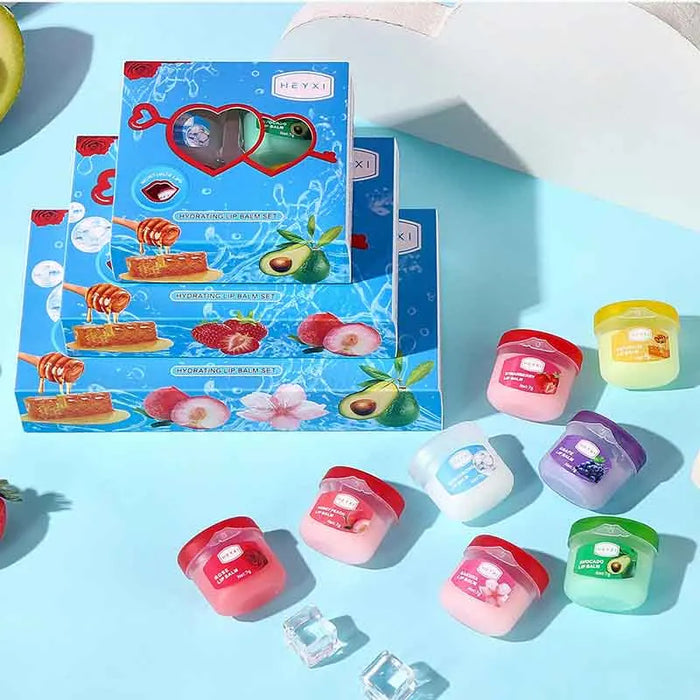 4 / 6 / 8 Piece Fruits Lip Balm Set Moisturizing Anti Cracking Skin Care