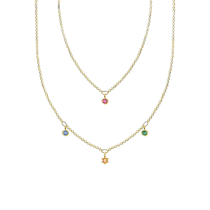 925 Sterling Silver Minimalist Double Chain Necklace Boho For Women