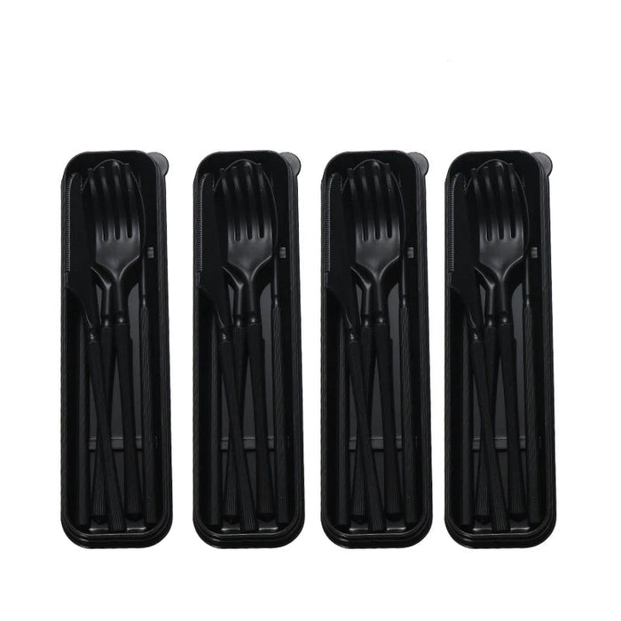 1 / 2 / 4 Piece Reusable Pp Tableware Set For Home & Travel