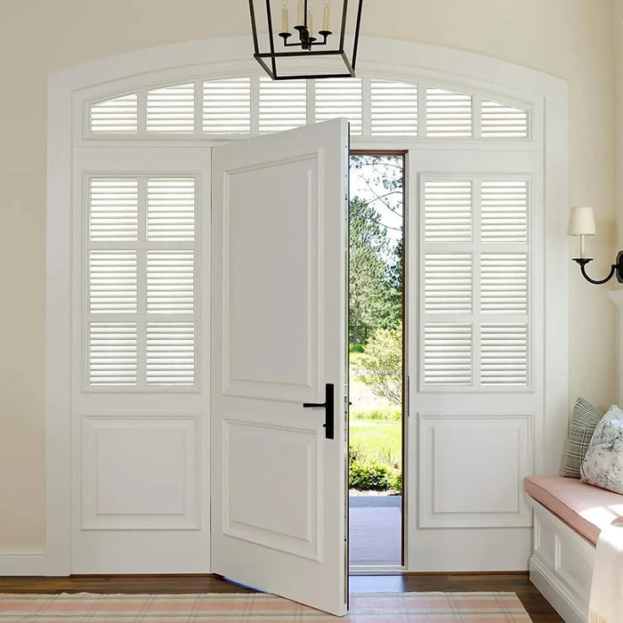 Privacy Film For Windows - Non-Adhesive Static Cling - Removable Sticker For Home Security - Frosted Glass Design