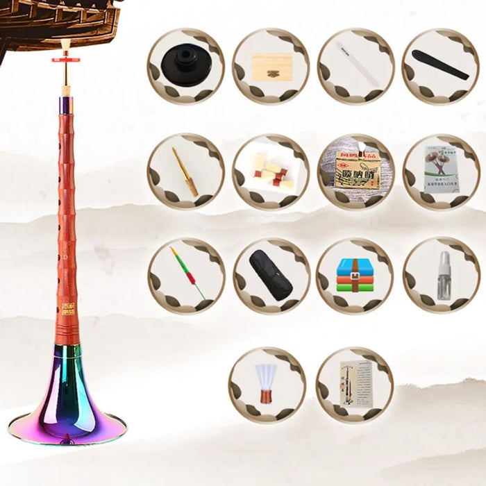 Beginner Suona Set Traditional D Key Professional Wooden Horn