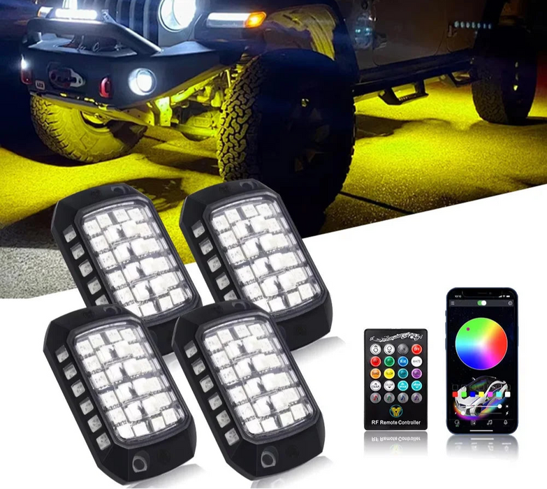 12V 3D Lens Chassis Undergolw Light For Jeep Off-Road 4X4 Truck Utv Suv Atv Rzr