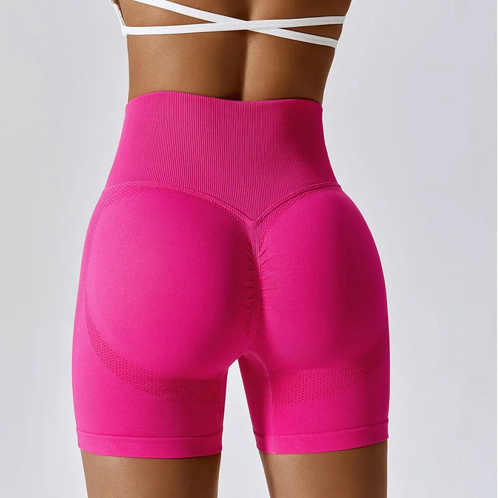 High Waist Seamless Gym Shorts