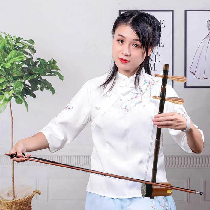 Traditional 2 String Bamboo Jinghu For Peking Opera