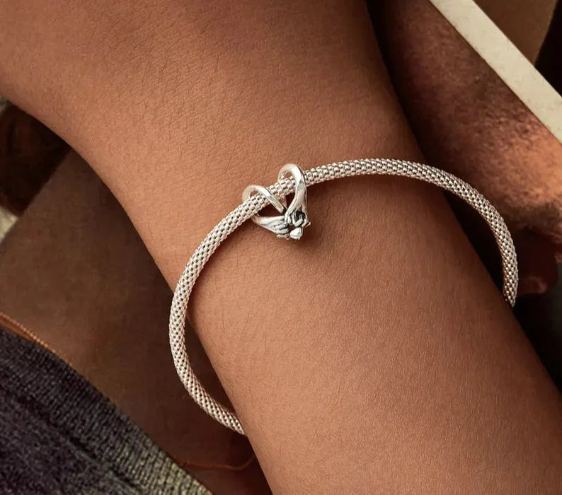 925 Sterling Silver Pinky Swear Charm Beads