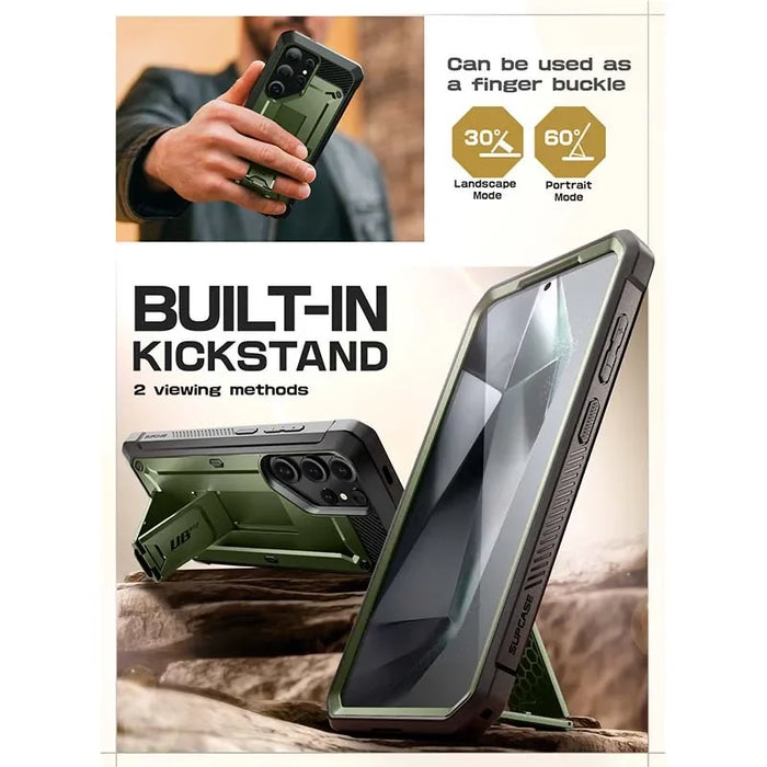 For Samsung Galaxy S25 Ultra Case Full Body Rugged Phone Cover With Built-In Screen Protector