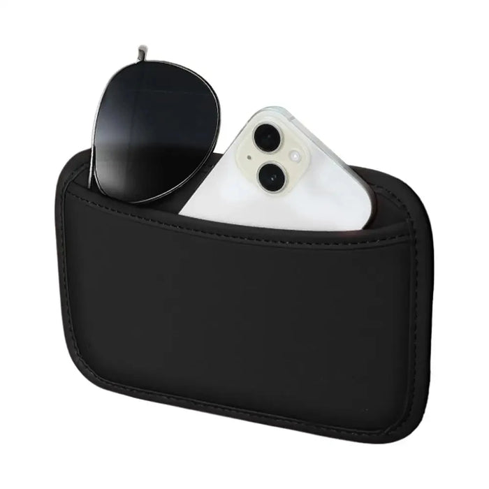 Car Storage Pocket Organizer Self Adhesive Sticky Seat Back Side Door Phone Purse Card