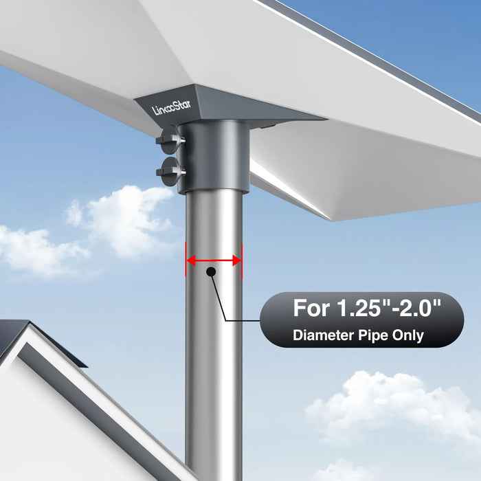 Aluminum Roof Mount For Starlink Gen 3 Dish Fixed Connector
