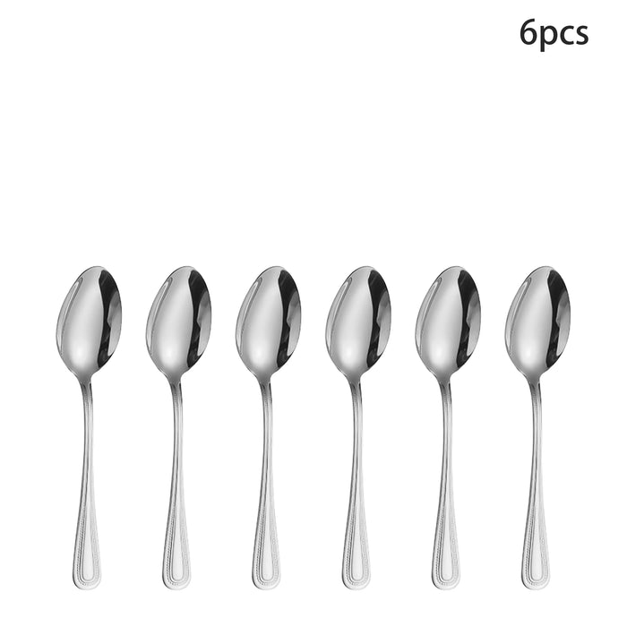 4 / 6 / 16 / 24 Piece Stainless Steel Silver Cutlery Set
