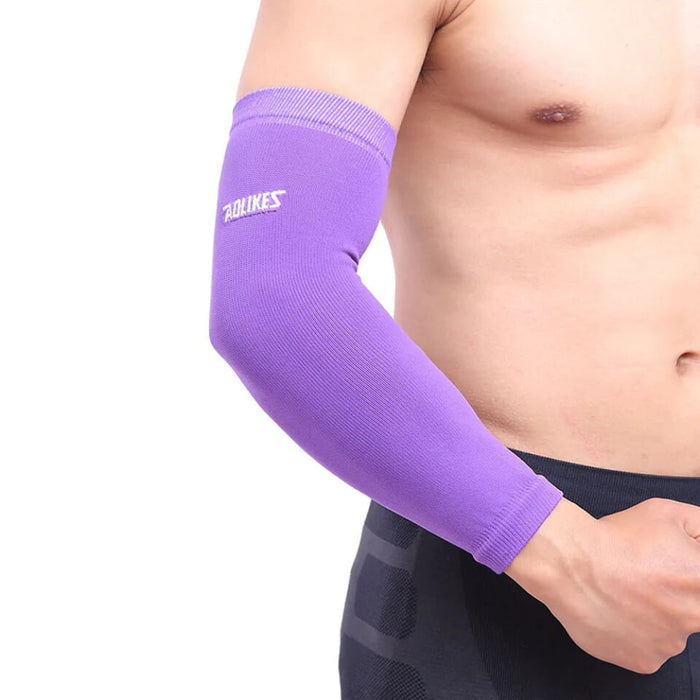 Sports Arm Sleeve For Pain Relief Elastic Elbow Protector For Basketball Tennis Soccer Volleyball