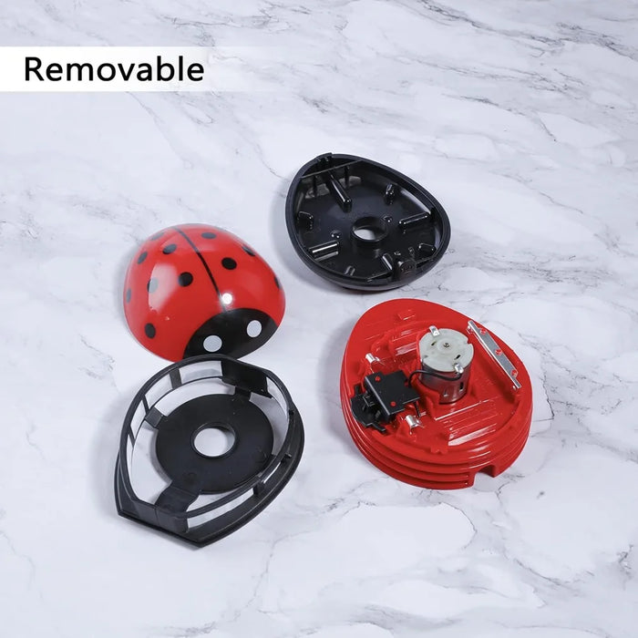 Cute Portable Beetle Ladybug Cartoon Mini Desktop Vacuum Desk Dust Cleaner For Keyboard