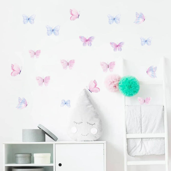 Charming Butterfly Wall Decals For Girls Room