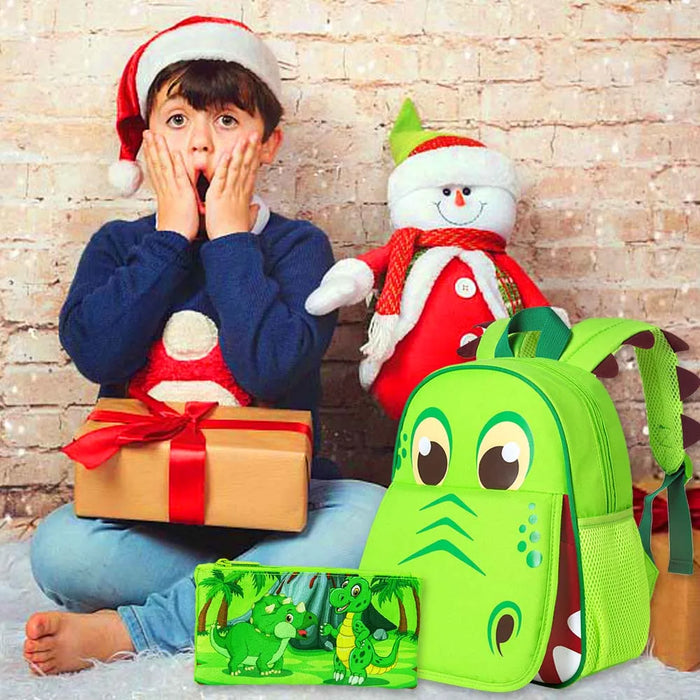 12 Inch Dinosaur Backpack For Boys Toddler Bookbag